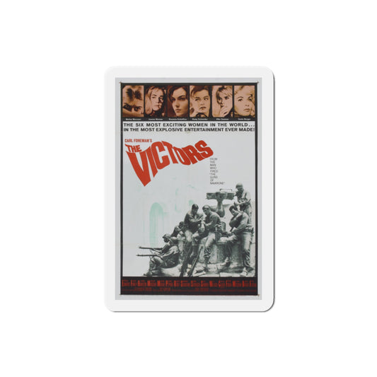 The Victors 1963 Movie Poster Die-Cut Magnet-2 Inch-The Sticker Space