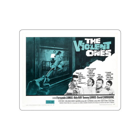 THE VIOLENT ONES 1967 Movie Poster STICKER Vinyl Die-Cut Decal-White-The Sticker Space