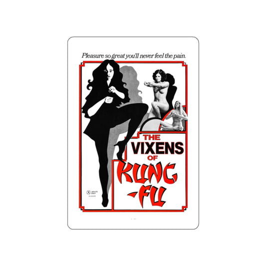 THE VIXENS OF KUNG-FU 1975 Movie Poster STICKER Vinyl Die-Cut Decal-White-The Sticker Space