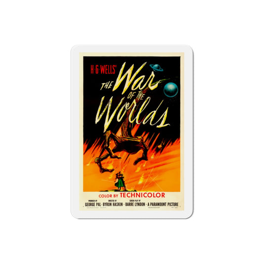 The War of the Worlds 1953 Movie Poster Die-Cut Magnet-2 Inch-The Sticker Space