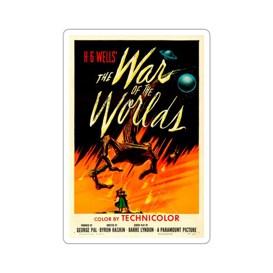 The War of the Worlds 1953 Movie Poster STICKER Vinyl Die-Cut Decal-6 Inch-The Sticker Space