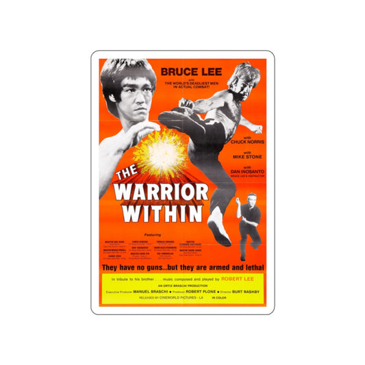 THE WARRIOR WITHIN 1977 Movie Poster STICKER Vinyl Die-Cut Decal-White-The Sticker Space