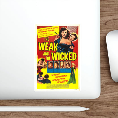 THE WEAK AND THE WICKED 1954 Movie Poster STICKER Vinyl Die-Cut Decal-The Sticker Space