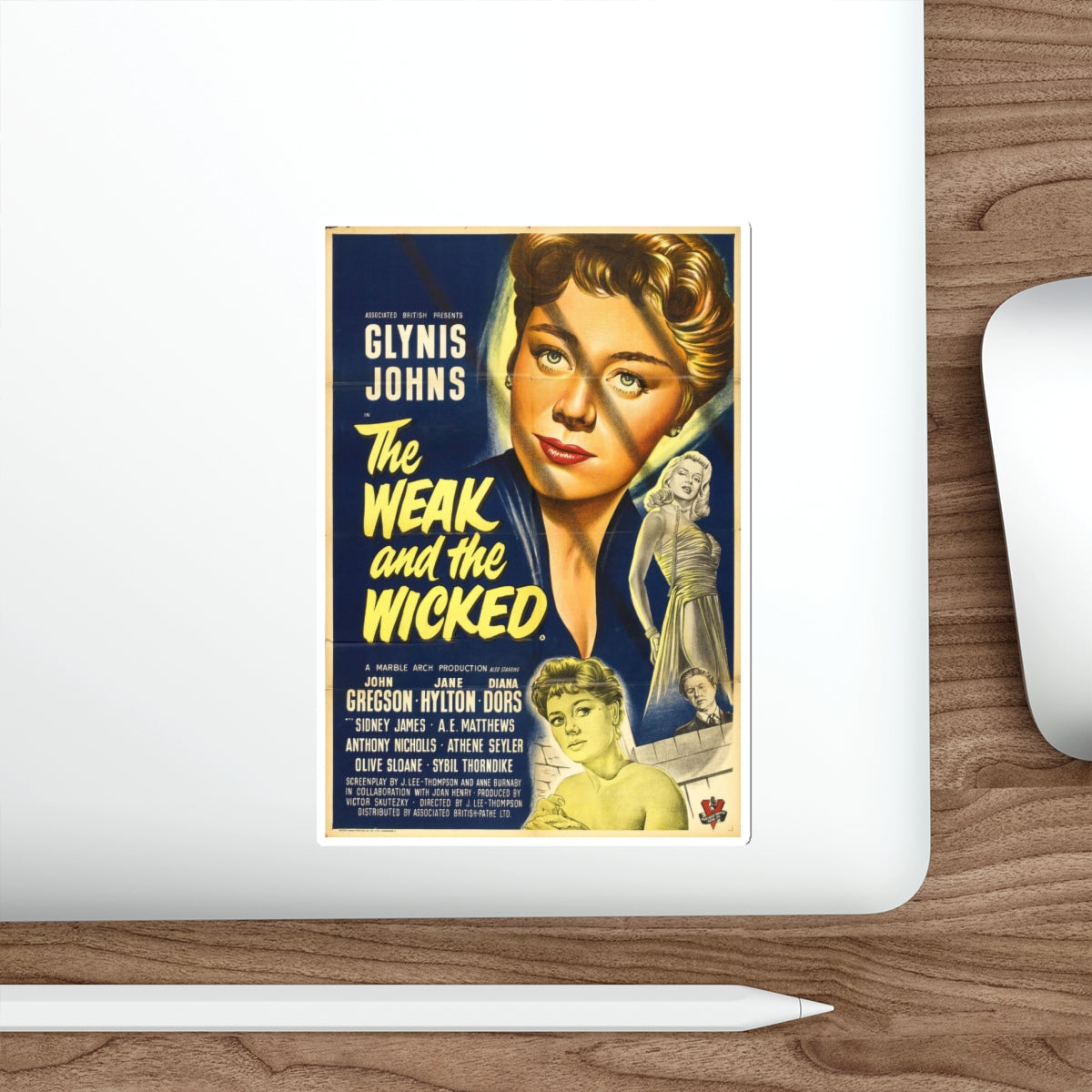 THE WEAK AND THE WICKED (2) 1954 Movie Poster STICKER Vinyl Die-Cut Decal-The Sticker Space