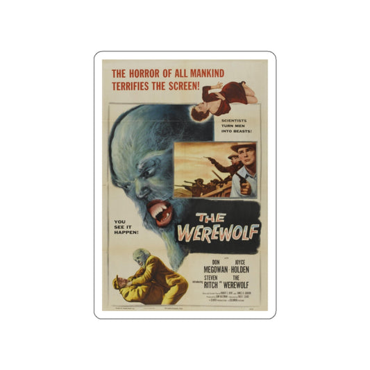 THE WEREWOLF 1956 Movie Poster STICKER Vinyl Die-Cut Decal-White-The Sticker Space