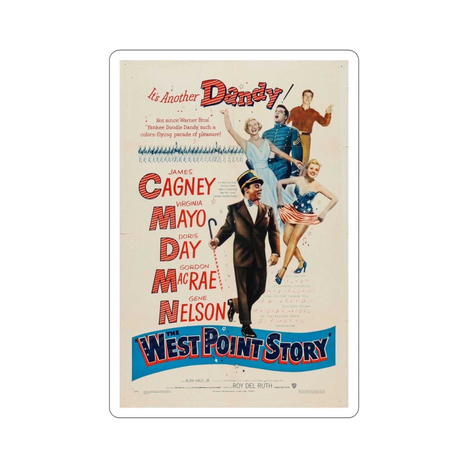 The West Point Story 1950 Movie Poster STICKER Vinyl Die-Cut Decal-3 Inch-The Sticker Space