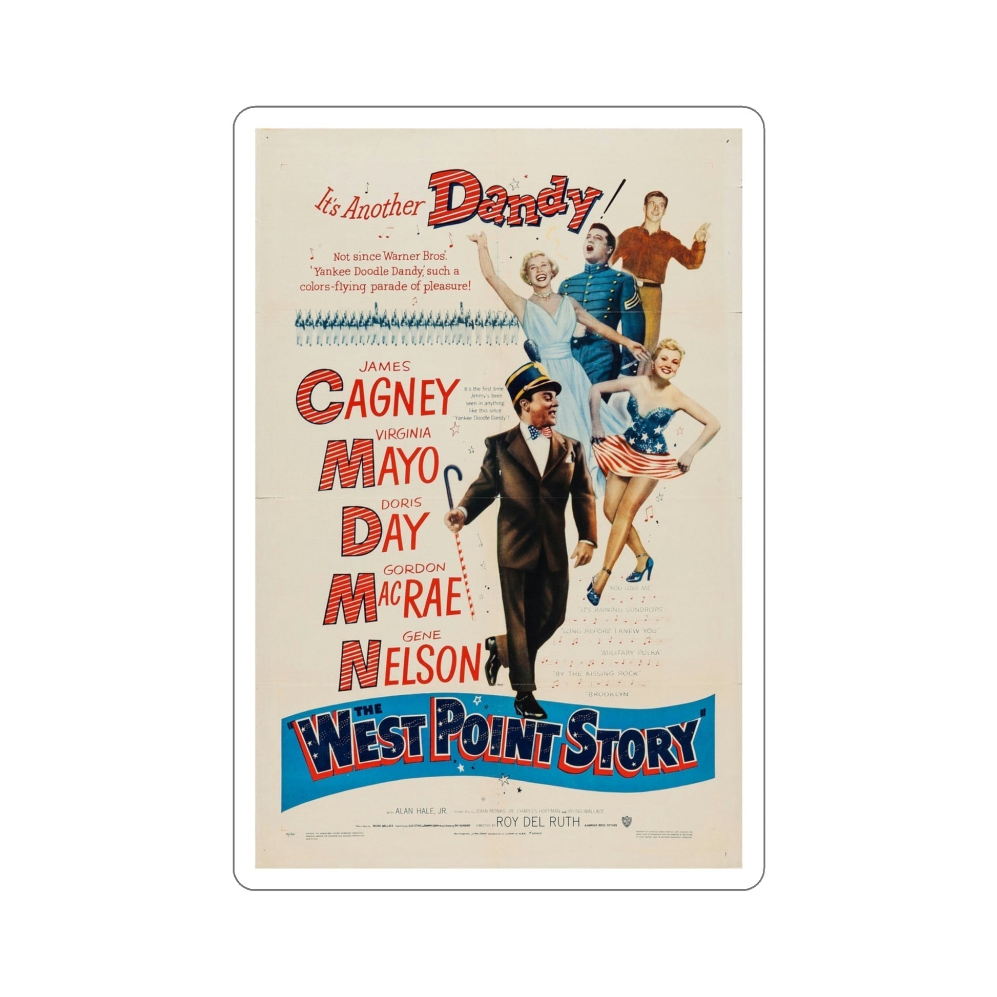 The West Point Story 1950 Movie Poster STICKER Vinyl Die-Cut Decal-4 Inch-The Sticker Space