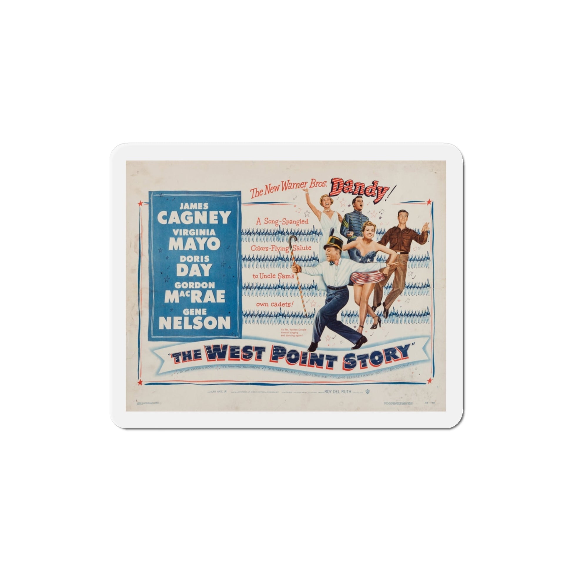 The West Point Story 1950 v2 Movie Poster Die-Cut Magnet-3 Inch-The Sticker Space