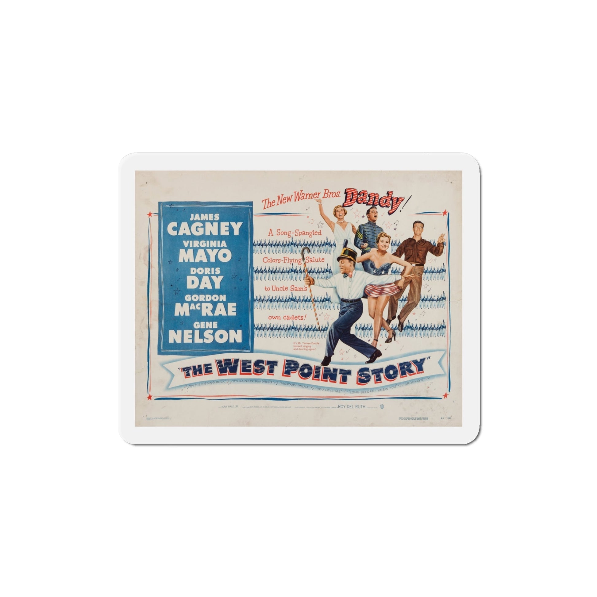 The West Point Story 1950 v2 Movie Poster Die-Cut Magnet-4 Inch-The Sticker Space