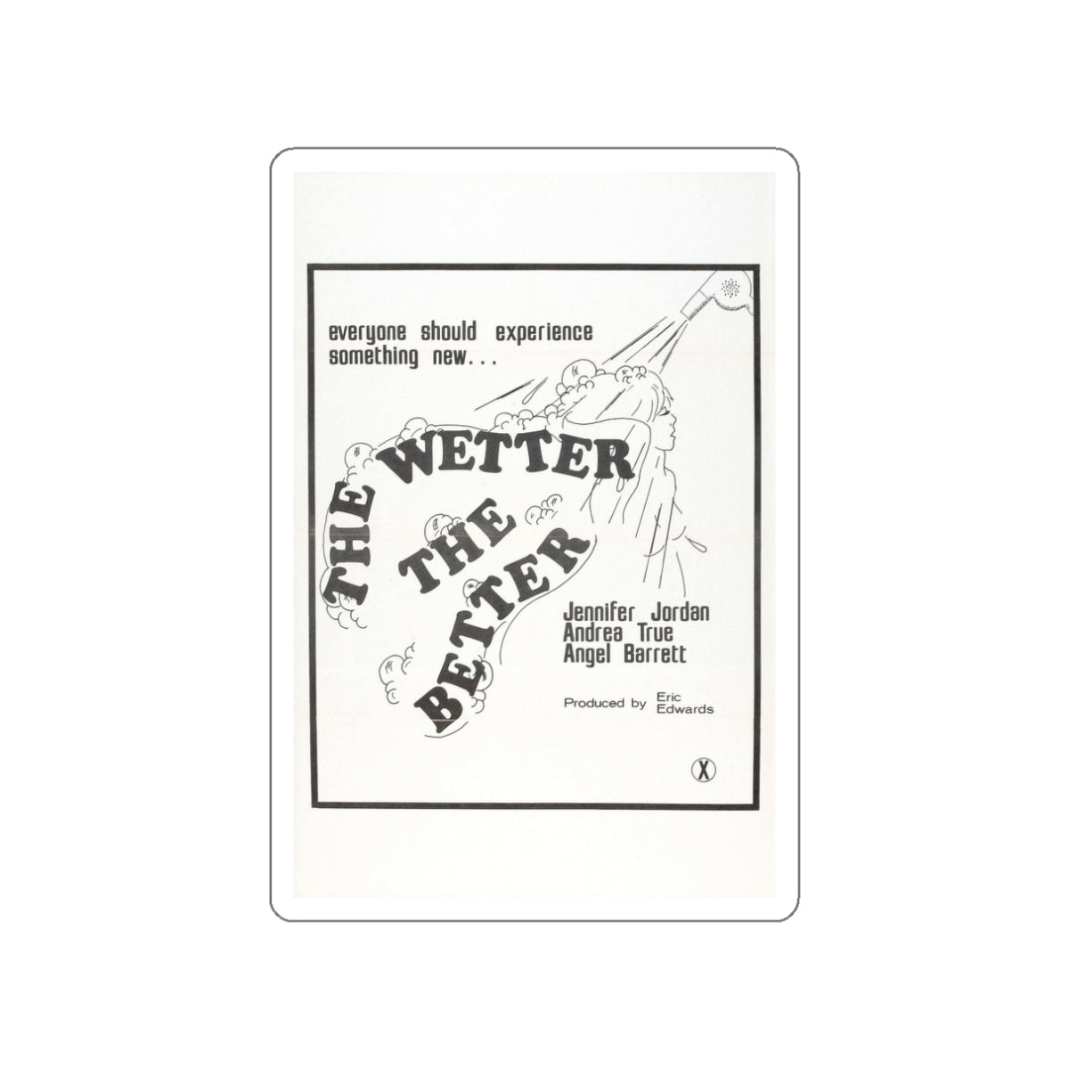 THE WETTER THE BETTER 1975 Movie Poster STICKER Vinyl Die-Cut Decal-White-The Sticker Space