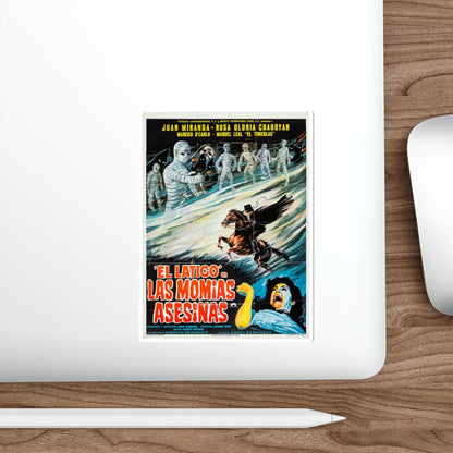 THE WHIP AGAINST MURDEROUS MUMMIES 1980 Movie Poster STICKER Vinyl Die-Cut Decal-The Sticker Space