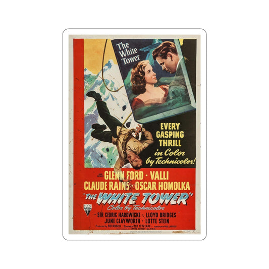 The White Tower 1950 Movie Poster STICKER Vinyl Die-Cut Decal-6 Inch-The Sticker Space