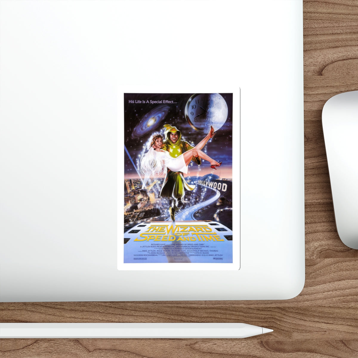 THE WIZARD OF SPEED AND TIME 1988 Movie Poster STICKER Vinyl Die-Cut Decal-The Sticker Space