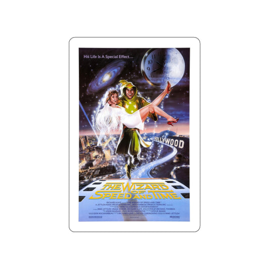 THE WIZARD OF SPEED AND TIME 1988 Movie Poster STICKER Vinyl Die-Cut Decal-White-The Sticker Space