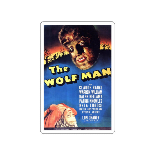 THE WOLF MAN 1941 Movie Poster STICKER Vinyl Die-Cut Decal-White-The Sticker Space