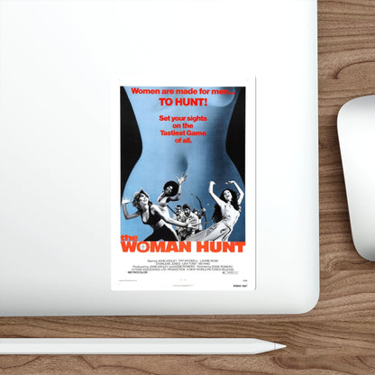 THE WOMAN HUNT 1972 Movie Poster STICKER Vinyl Die-Cut Decal-The Sticker Space
