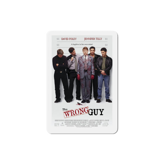 The Wrong Guy 1997 Movie Poster Die-Cut Magnet-3" x 3"-The Sticker Space