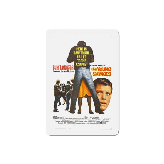 The Young Savages 1961 Movie Poster Die-Cut Magnet-2 Inch-The Sticker Space