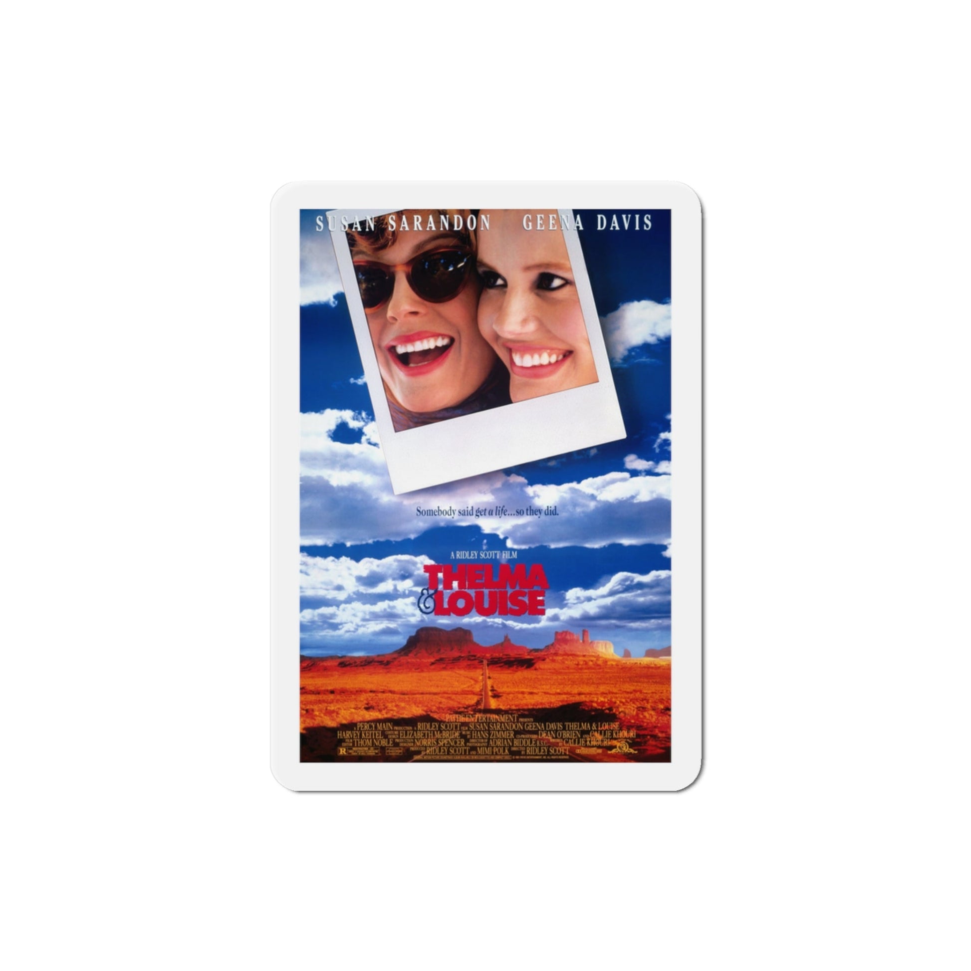 Thelma & Louise 1991 Movie Poster Die-Cut Magnet-3" x 3"-The Sticker Space