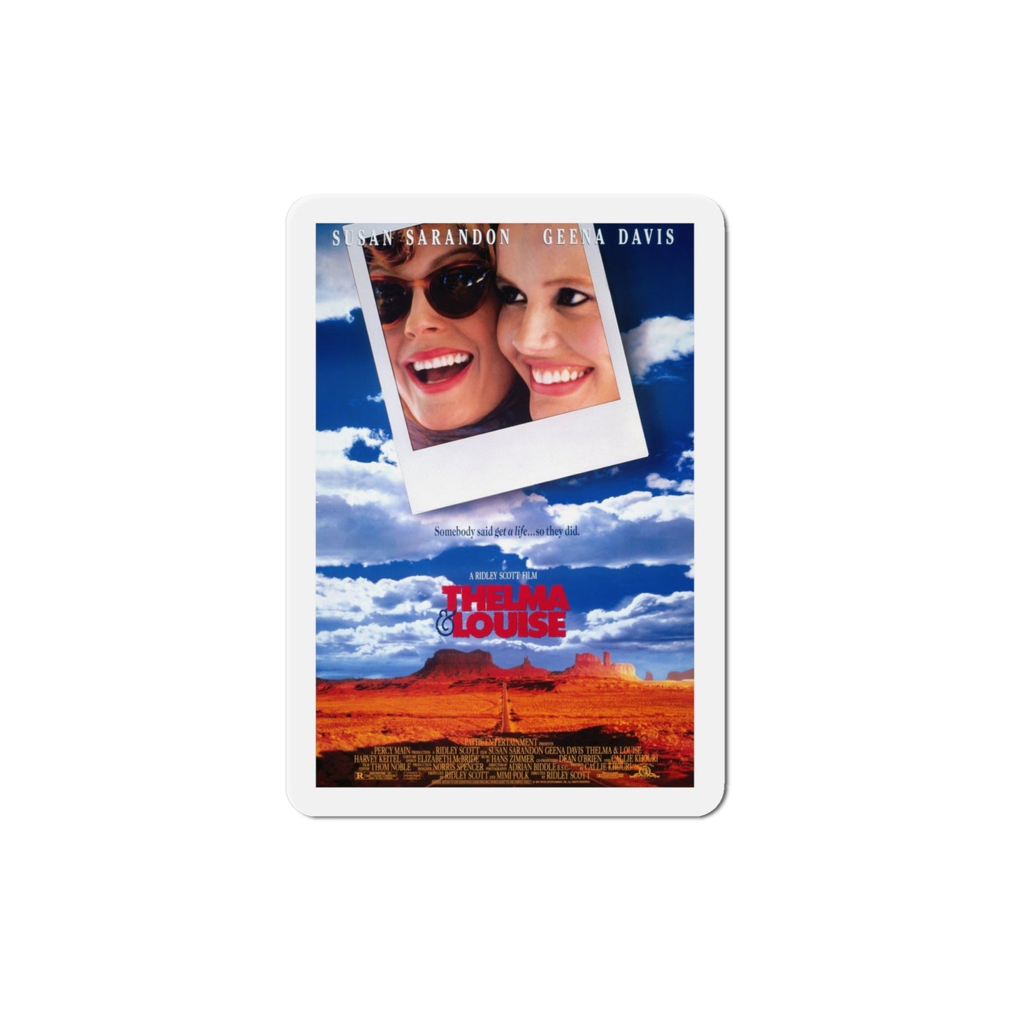 Thelma & Louise 1991 Movie Poster Die-Cut Magnet-4" x 4"-The Sticker Space