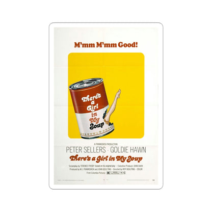 There's a Girl in My Soup 1970 Movie Poster STICKER Vinyl Die-Cut Decal-2 Inch-The Sticker Space