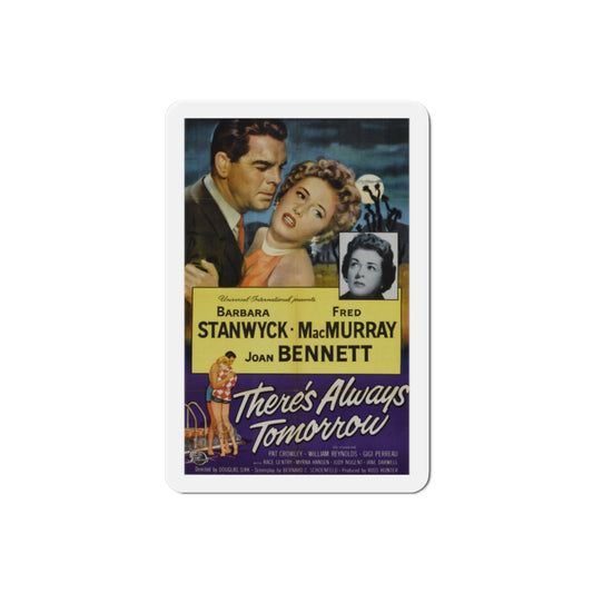 Theres Always Tomorrow 1956 Movie Poster Die-Cut Magnet-2 Inch-The Sticker Space