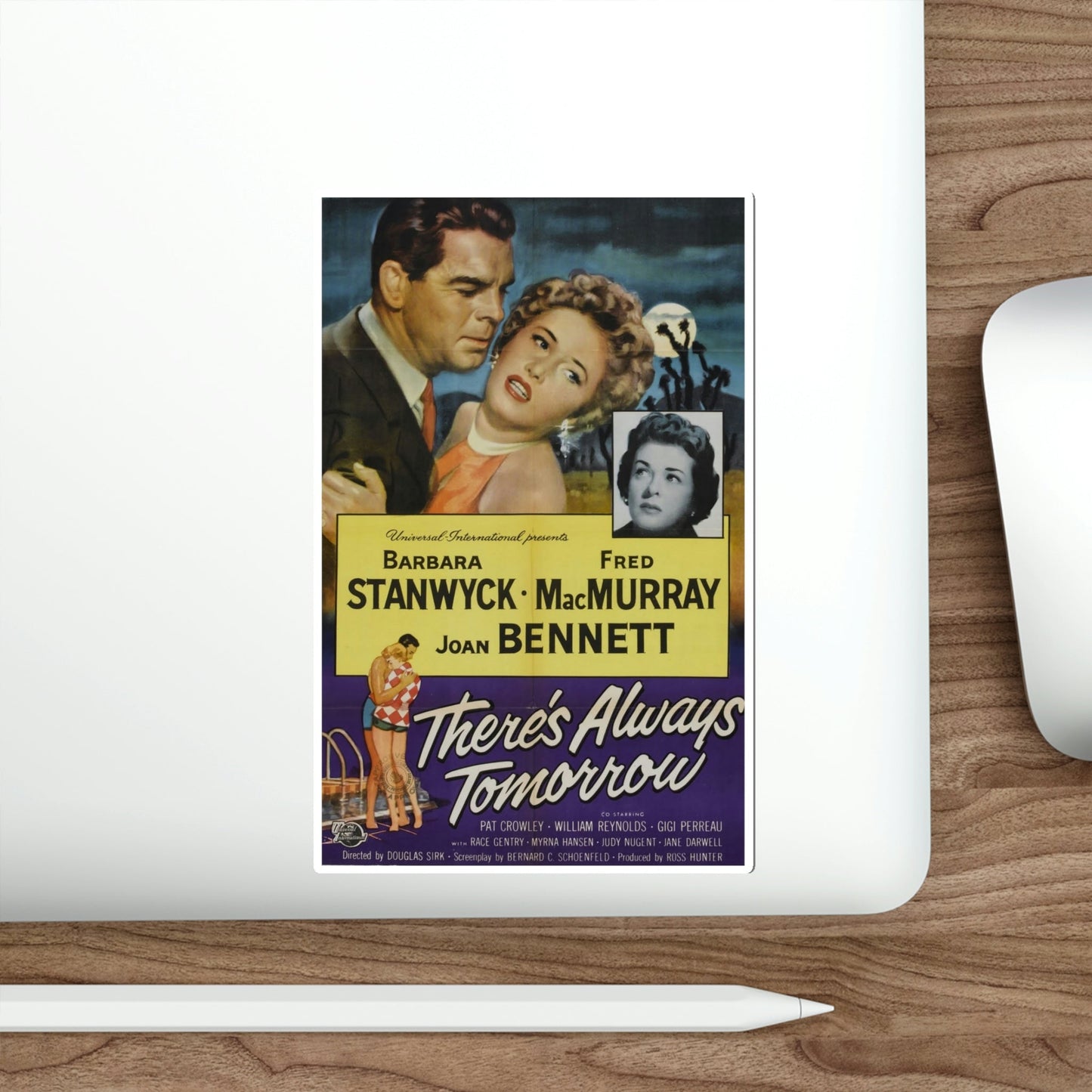 Theres Always Tomorrow 1956 Movie Poster STICKER Vinyl Die-Cut Decal-The Sticker Space