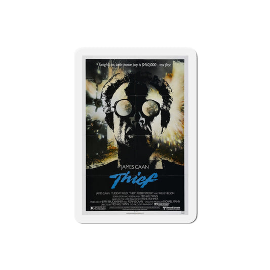 Thief 1981 Movie Poster Die-Cut Magnet-2" x 2"-The Sticker Space