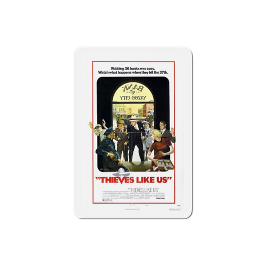 Thieves Like Us 1974 Movie Poster Die-Cut Magnet-2" x 2"-The Sticker Space