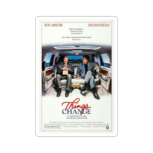 Things Change 1988 Movie Poster STICKER Vinyl Die-Cut Decal-6 Inch-The Sticker Space