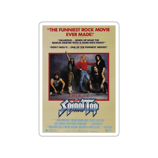 THIS IS SPINAL TAP 1984 Movie Poster STICKER Vinyl Die-Cut Decal-White-The Sticker Space