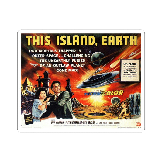 This Island Earth 1955 Movie Poster STICKER Vinyl Die-Cut Decal-6 Inch-The Sticker Space
