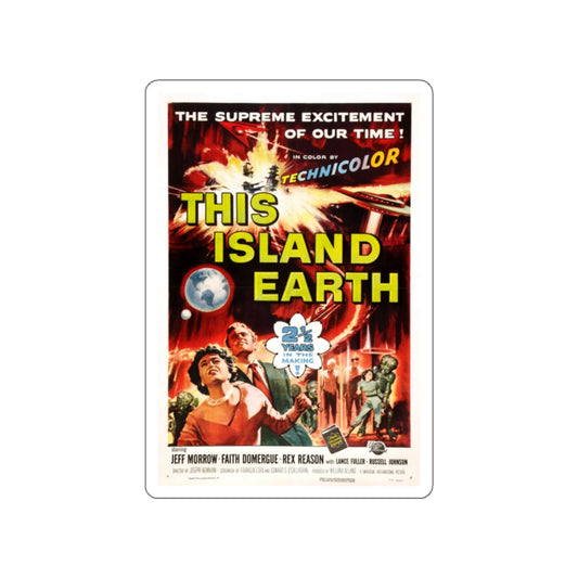 THIS ISLAND EARTH 1955 Movie Poster STICKER Vinyl Die-Cut Decal-White-The Sticker Space