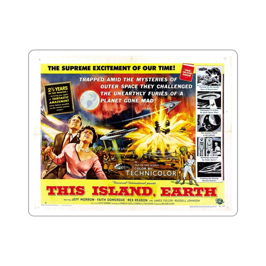 This Island Earth 1955 v2 Movie Poster STICKER Vinyl Die-Cut Decal-6 Inch-The Sticker Space