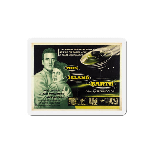 This Island Earth 1955 v3 Movie Poster Die-Cut Magnet-2 Inch-The Sticker Space