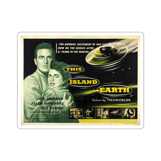 This Island Earth 1955 v3 Movie Poster STICKER Vinyl Die-Cut Decal-6 Inch-The Sticker Space