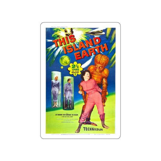 THIS ISLAND EARTH (2) 1955 Movie Poster STICKER Vinyl Die-Cut Decal-White-The Sticker Space