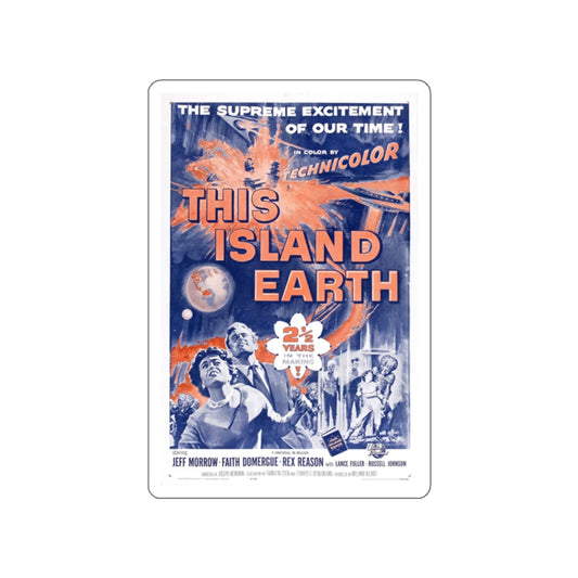 THIS ISLAND EARTH (3) 1955 Movie Poster STICKER Vinyl Die-Cut Decal-White-The Sticker Space