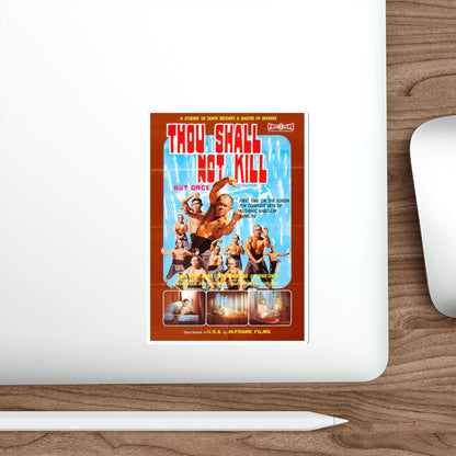 THOU SHALL NOT KILL BUT ONCE 1975 Movie Poster STICKER Vinyl Die-Cut Decal-The Sticker Space
