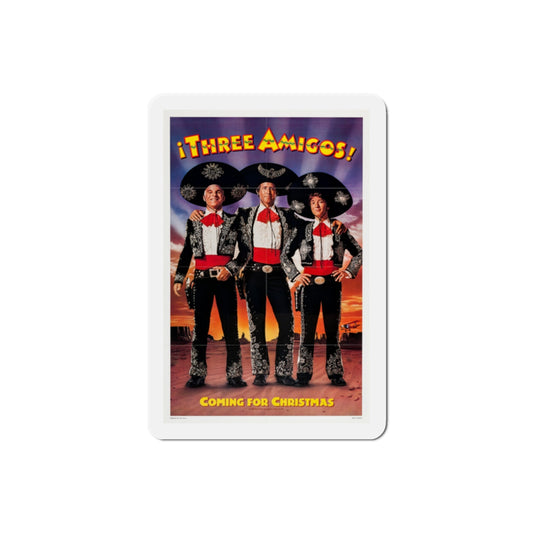Three Amigos 1986 Movie Poster Die-Cut Magnet-2" x 2"-The Sticker Space