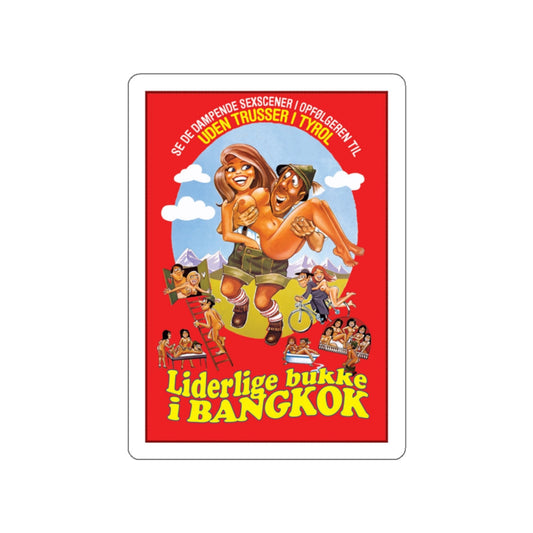 THREE BAVARIANS IN BANGKOK 1976 Movie Poster STICKER Vinyl Die-Cut Decal-White-The Sticker Space