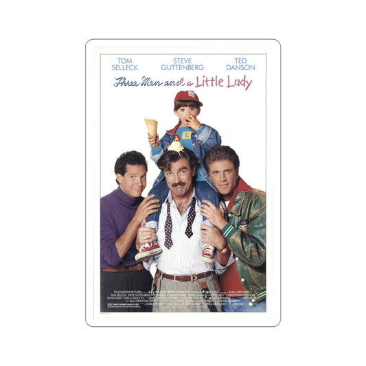 Three Men and a Little Lady 1990 Movie Poster STICKER Vinyl Die-Cut Decal-6 Inch-The Sticker Space
