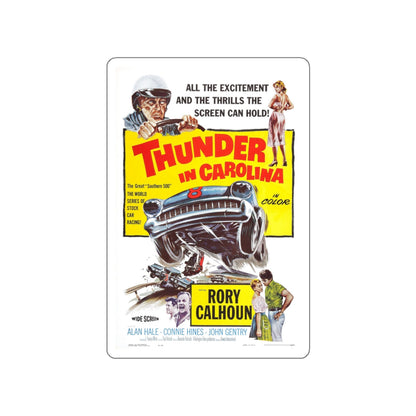 THUNDER IN CAROLINA 1960 Movie Poster STICKER Vinyl Die-Cut Decal-White-The Sticker Space