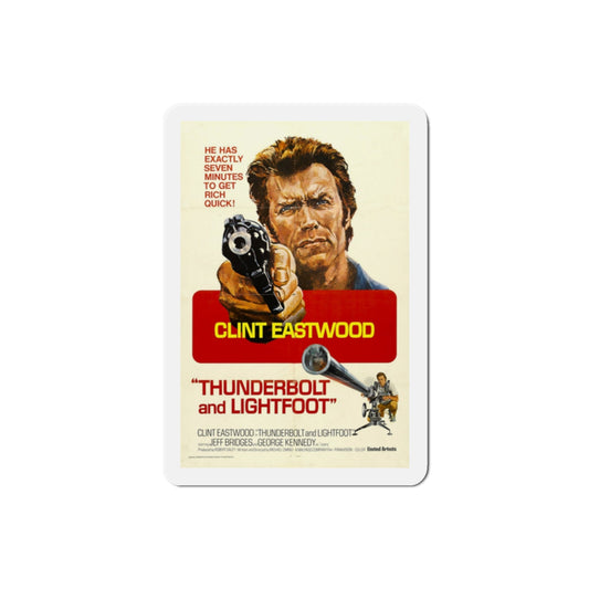 Thunderbolt and Lightfoot 1974 2 Movie Poster Die-Cut Magnet-2" x 2"-The Sticker Space