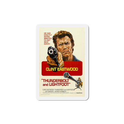 Thunderbolt and Lightfoot 1974 2 Movie Poster Die-Cut Magnet-3" x 3"-The Sticker Space