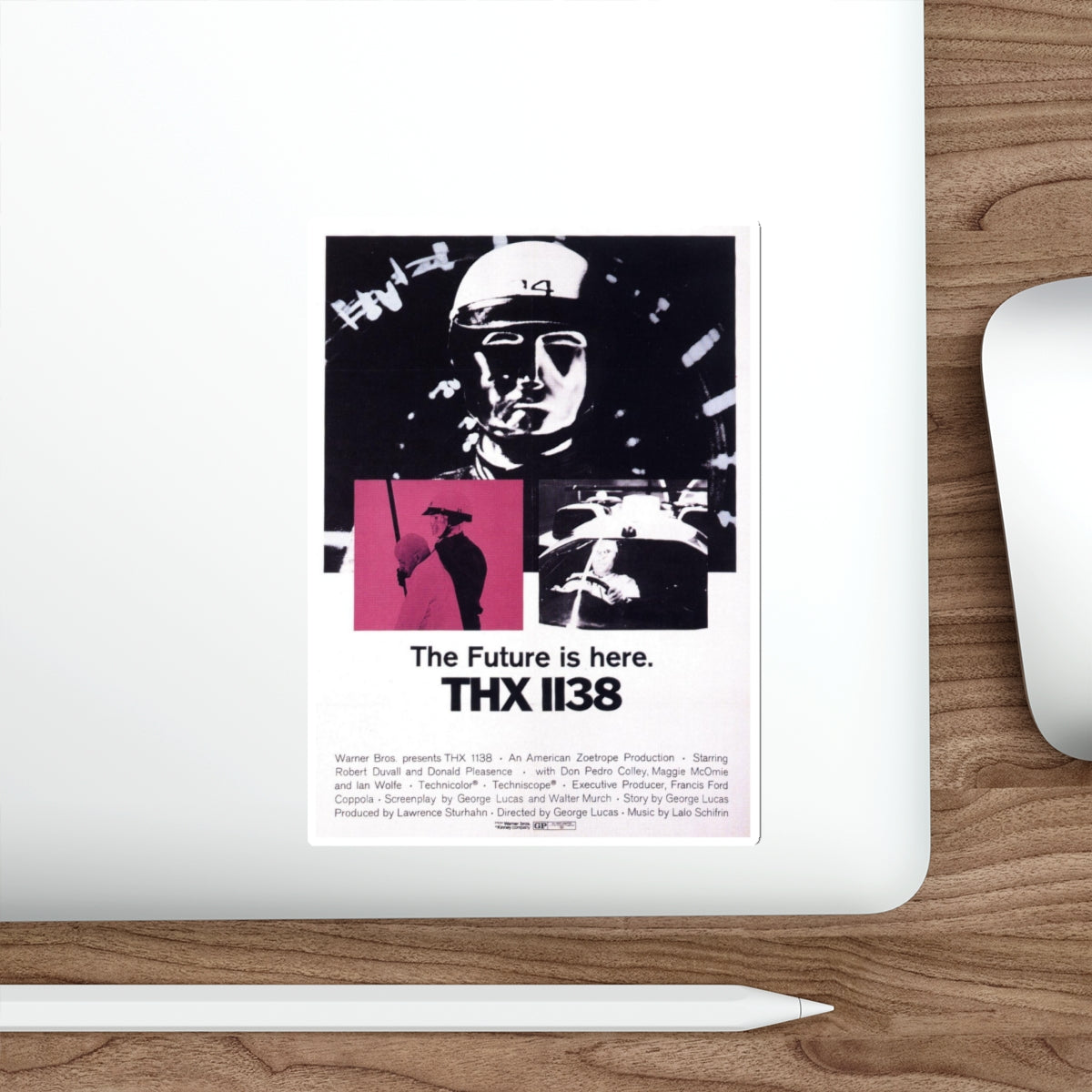 THX-1138 1971 Movie Poster STICKER Vinyl Die-Cut Decal-The Sticker Space