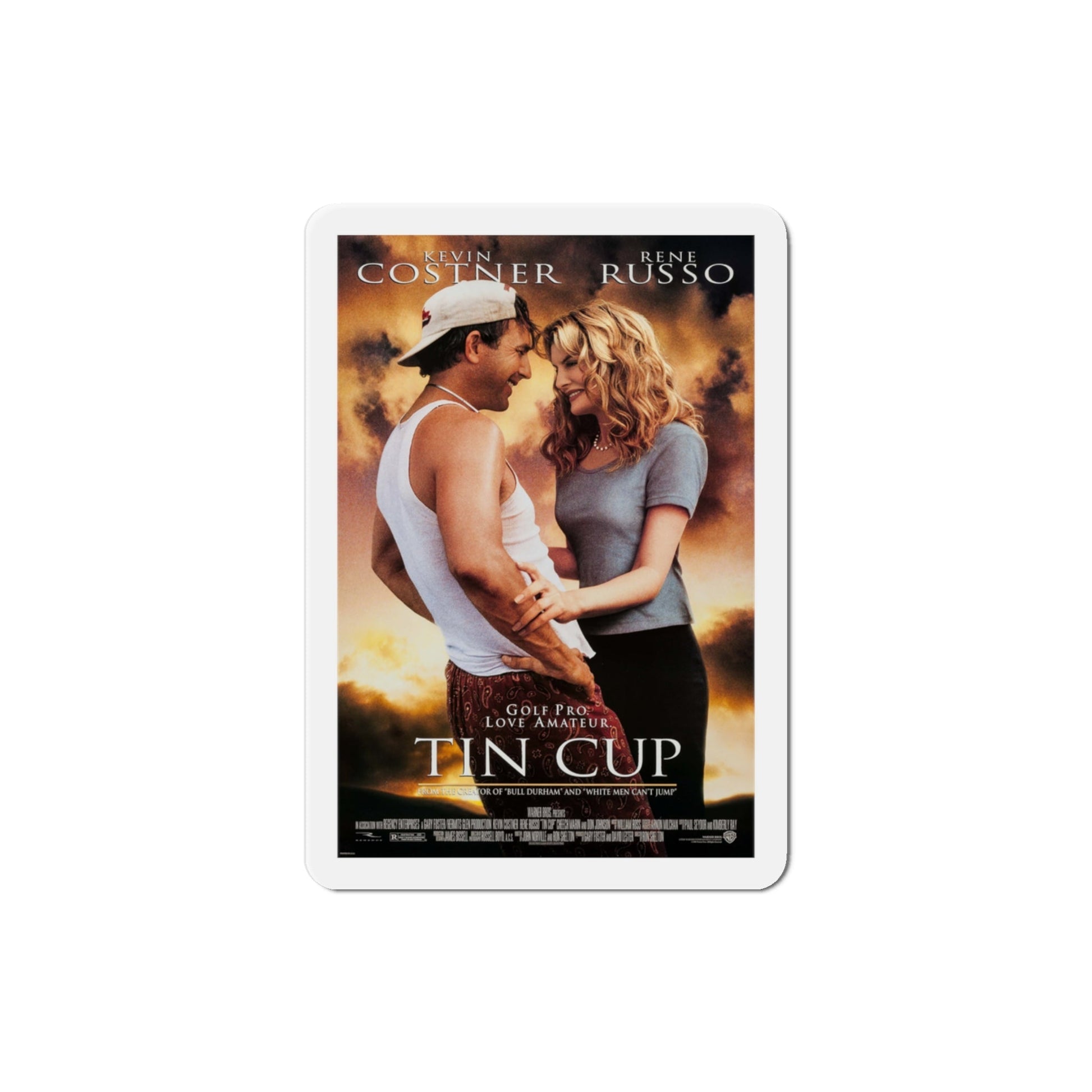 Tin Cup 1996 Movie Poster Die-Cut Magnet-3" x 3"-The Sticker Space
