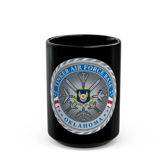Tinker AF Base (U.S. Air Force) Black Coffee Mug