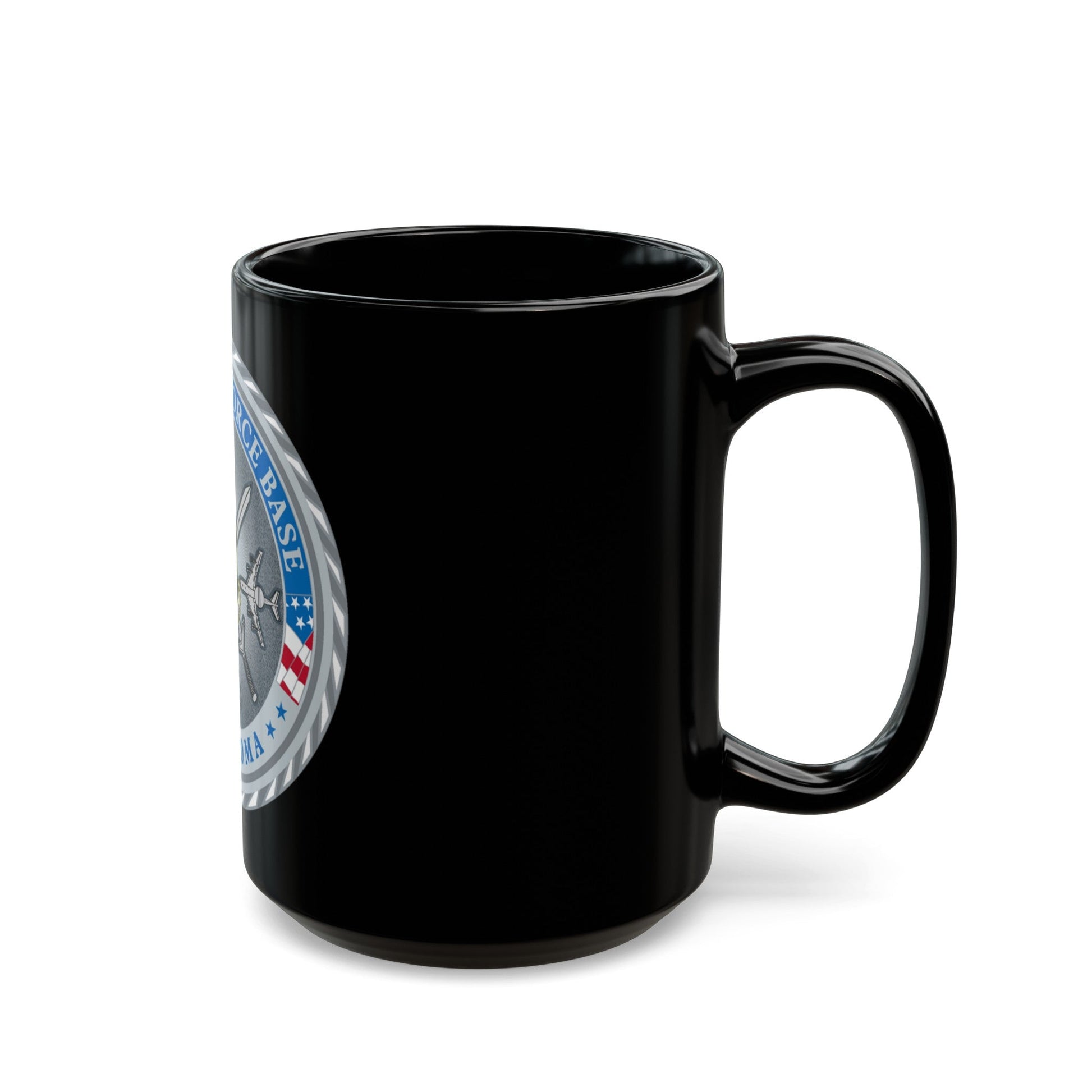 Tinker AF Base (U.S. Air Force) Black Coffee Mug-The Sticker Space
