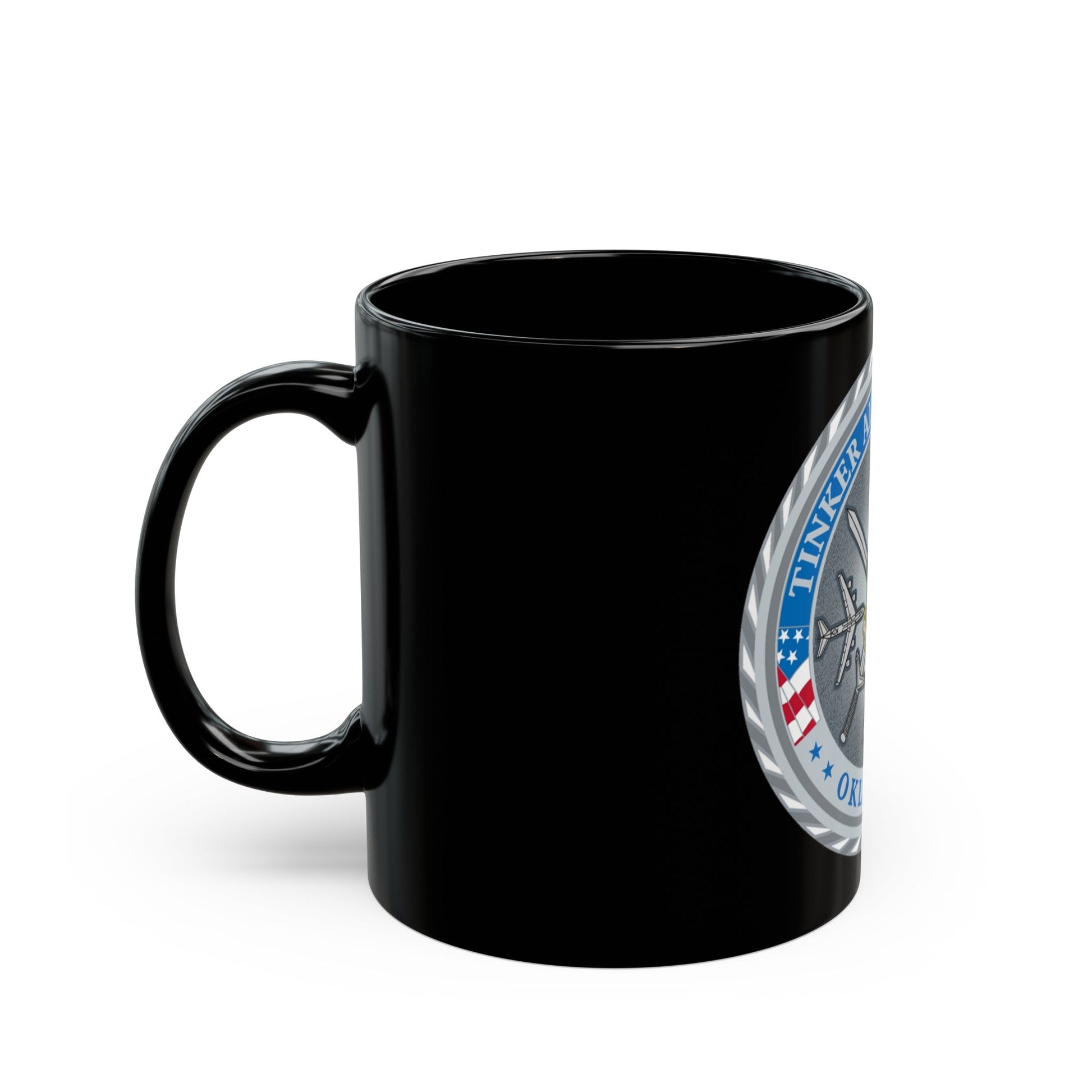 Tinker AF Base (U.S. Air Force) Black Coffee Mug-The Sticker Space